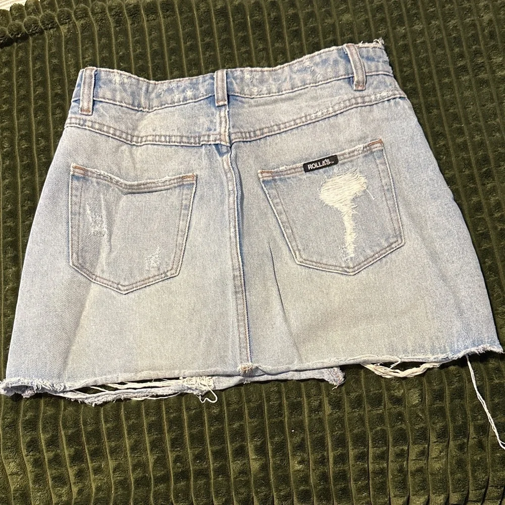ROLLA'S Distressed Denim Mini Skirt - Picture 3 of 3